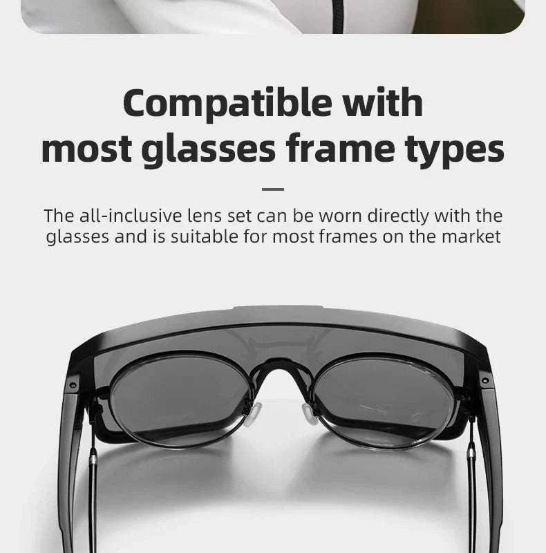 Polarized Cycling Sunglasses with Myopia Frame TR90 Sport Goggles-SP348