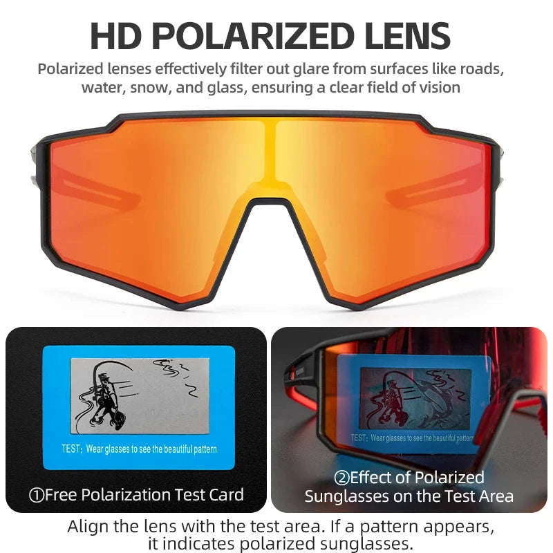 Polarized Cycling Sunglasses with TR90 Frame for Clear Outdoor Vision-SP316-4 Photochromic