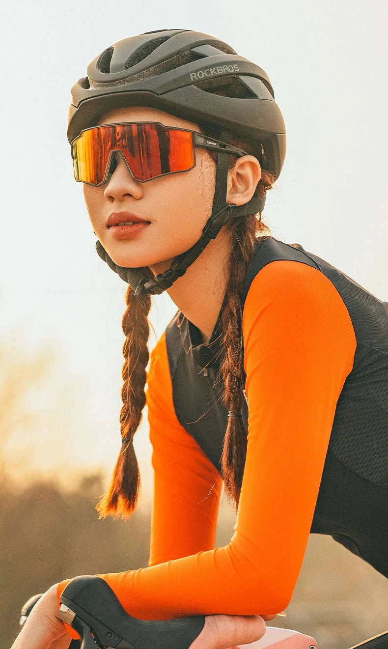 Polarized Cycling Sunglasses with TR90 Frame for Clear Outdoor Vision-SP316-4 Photochromic