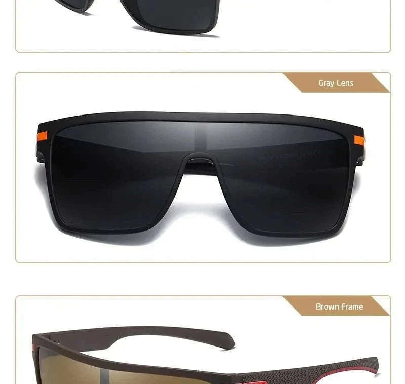 Polarized Oversized Square Sunglasses for Men and Women-C25 Silver / Other