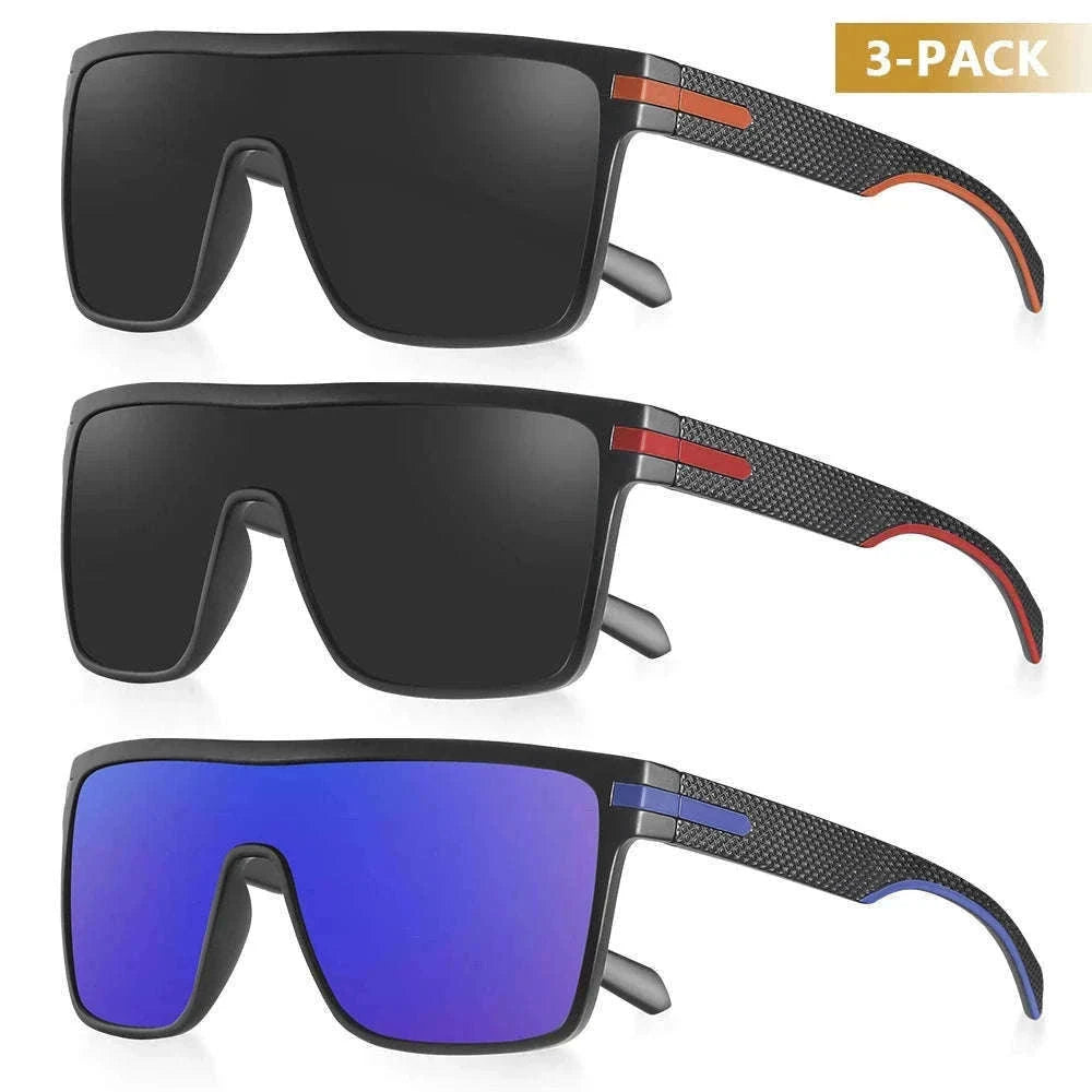 Polarized Oversized Square Sunglasses for Men and Women-C25 Silver / Other