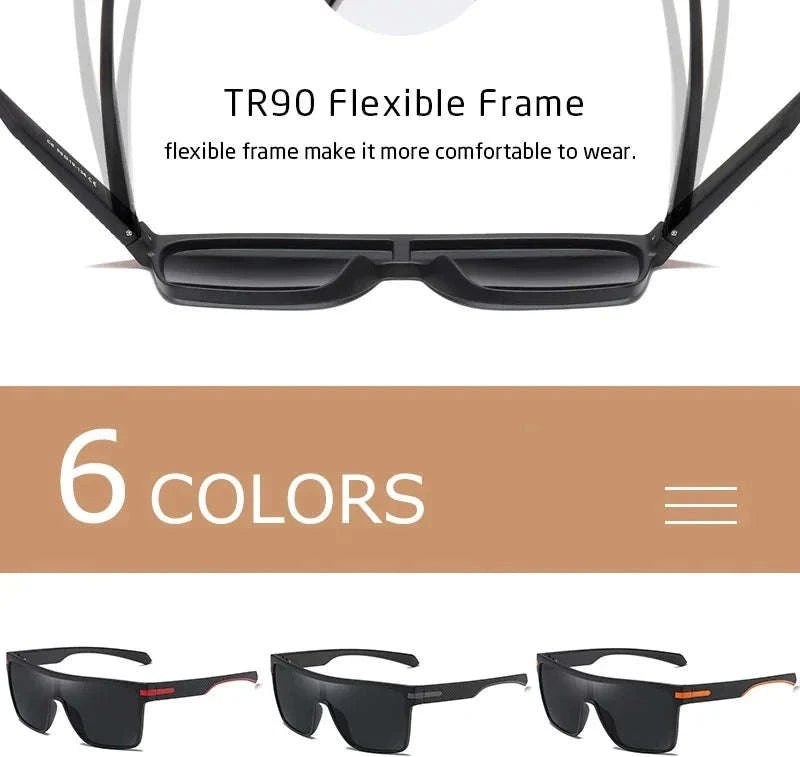 Polarized Oversized Square Sunglasses for Men and Women-C25 Silver / Other