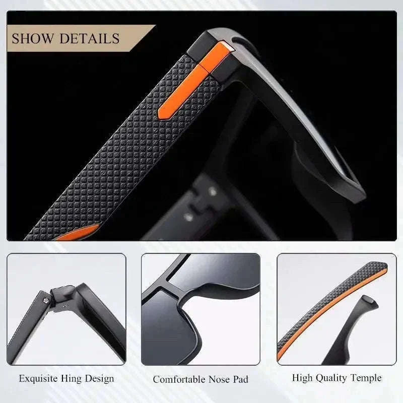 Polarized Oversized Square Sunglasses for Men and Women-C25 Silver / Other