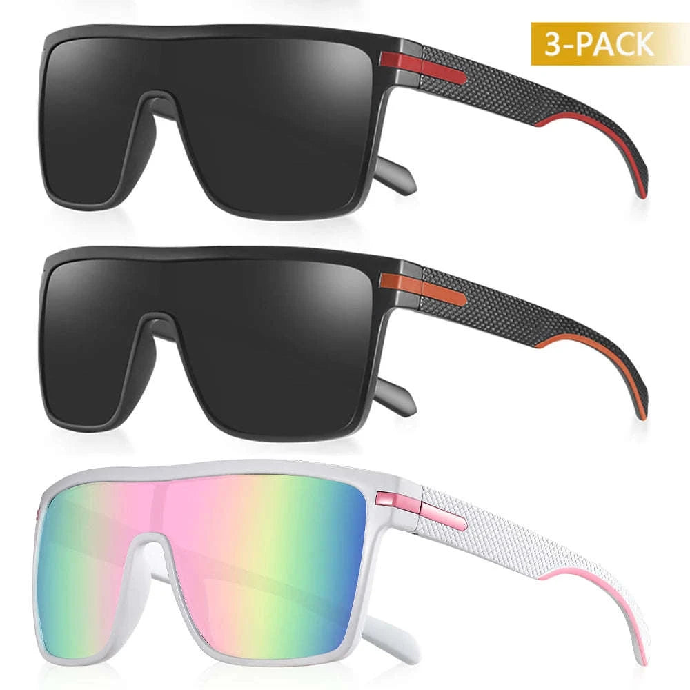 Polarized Oversized Square Sunglasses for Men and Women-C25 Silver / Other