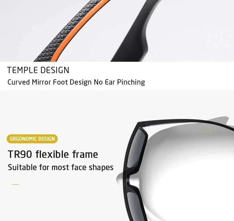 Polarized Oversized Square Sunglasses for Men and Women-C25 Silver / Other