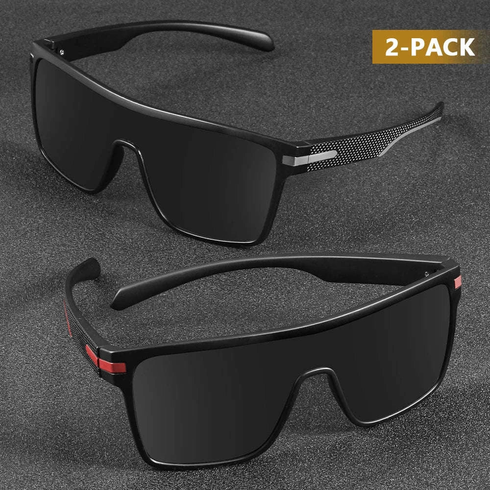Polarized Oversized Square Sunglasses for Men and Women-C25 Silver / Other