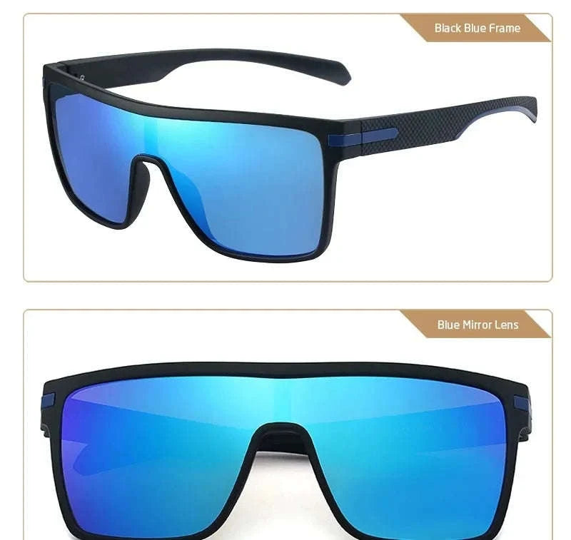 Polarized Oversized Square Sunglasses for Men and Women-C25 Silver / Other