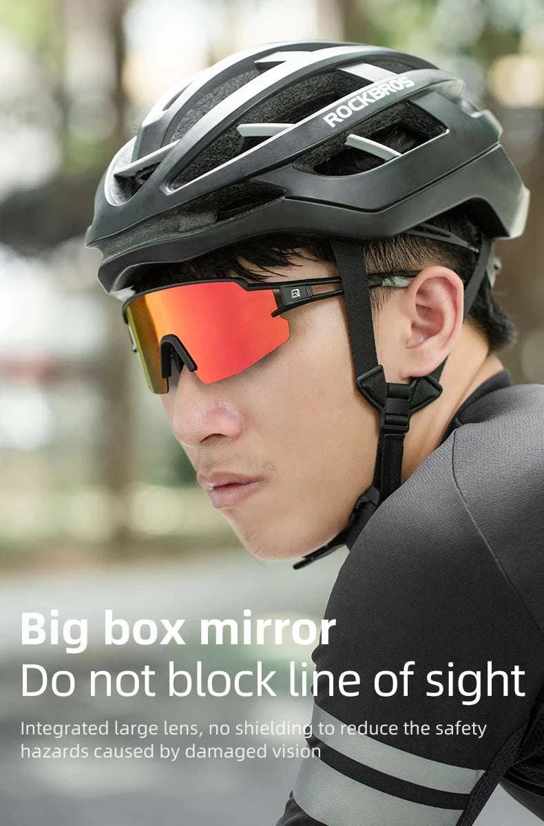 Polarized Photochromic Cycling Sunglasses UV400 TR90 Frame-10171 Polarized / Polarized / United States