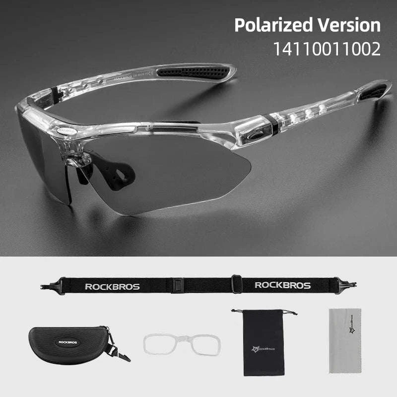 Polarized Photochromic Cycling Sunglasses with UV Protection-Photochromic 004 / Polarized