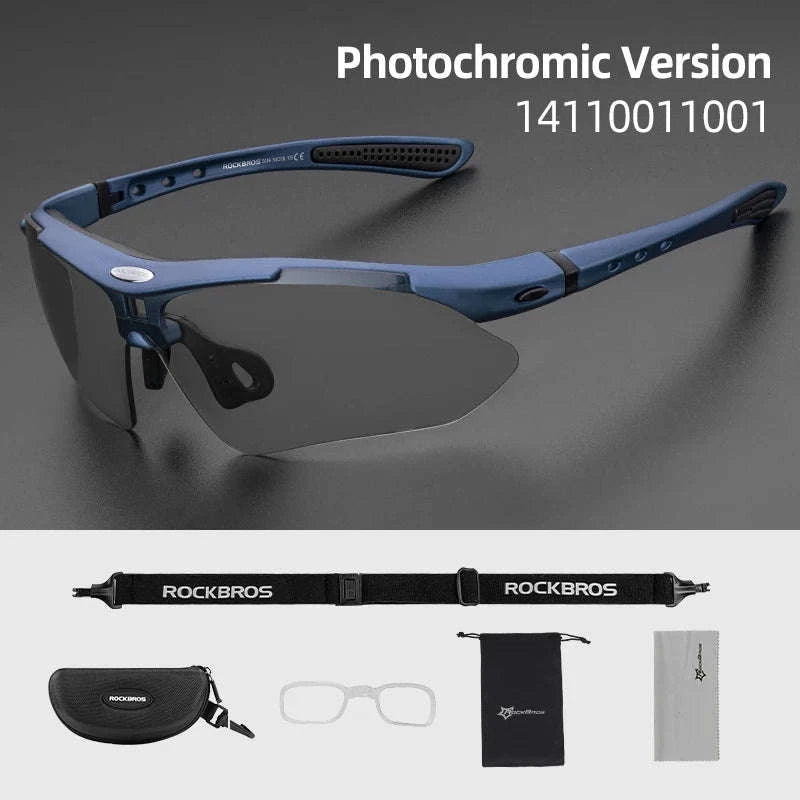 Polarized Photochromic Cycling Sunglasses with UV Protection-Photochromic 004 / Polarized