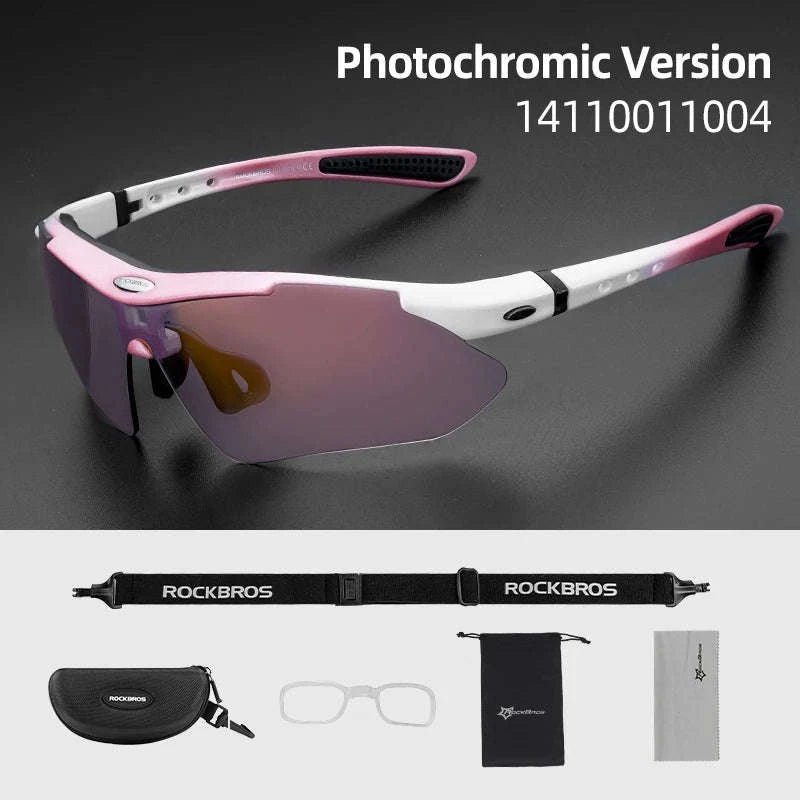 Polarized Photochromic Cycling Sunglasses with UV Protection-Photochromic 004 / Polarized