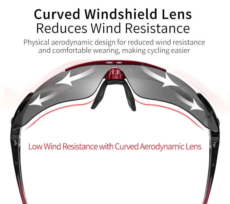 Polarized Photochromic Cycling Sunglasses with UV Protection-Photochromic 004 / Polarized