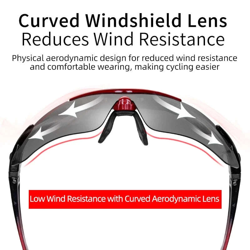 Polarized Photochromic Cycling Sunglasses with UV Protection-Photochromic 004 / Polarized