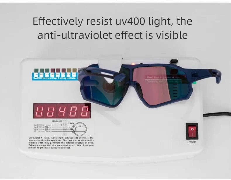 Polarized UV400 Cycling Sunglasses Large Frame TR90 Sport Glasses-10134WRD / Polarized / One Size