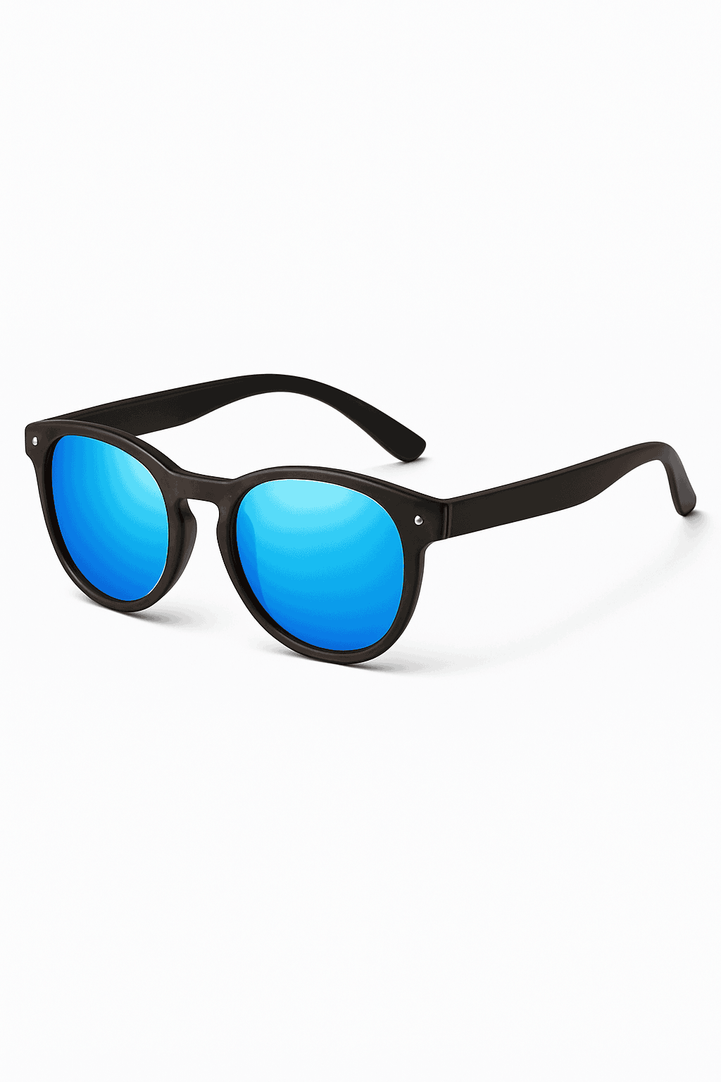 Polarized Wooden Oval Sunglasses for Men and Women-green / wine red