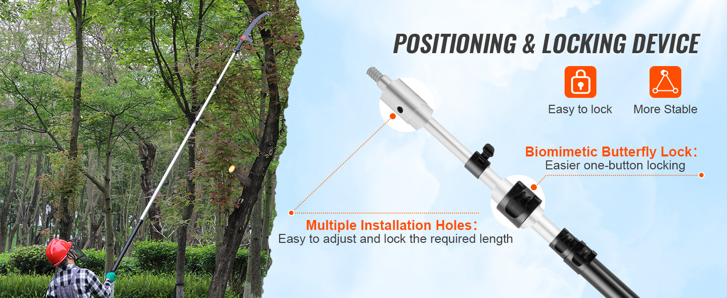 Manual Telescopic Pole Saw Tree Pruner