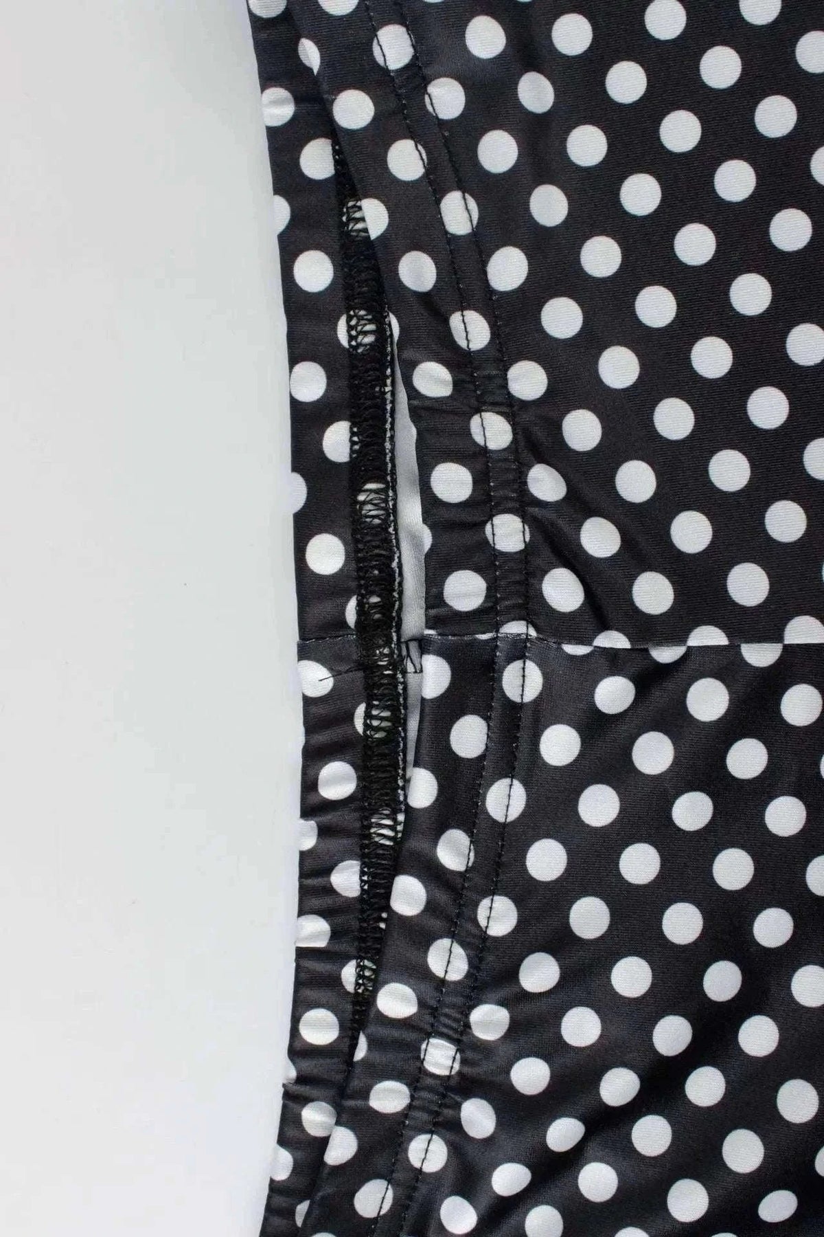 Polka Dot Halter Tank and Biker Shorts Matching Set for Women-WHITE / L