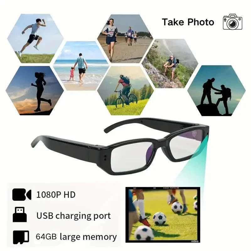 Portable 1080P HD Mini Glasses Camera-Glasses A