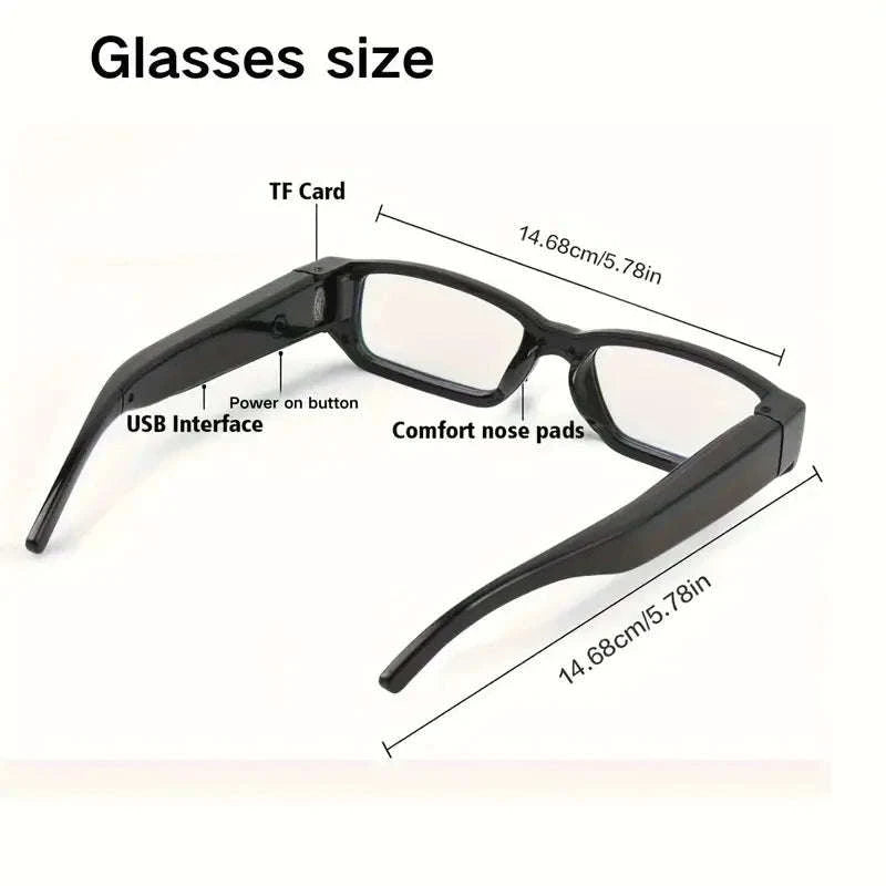 Portable 1080P HD Mini Glasses Camera-Glasses A