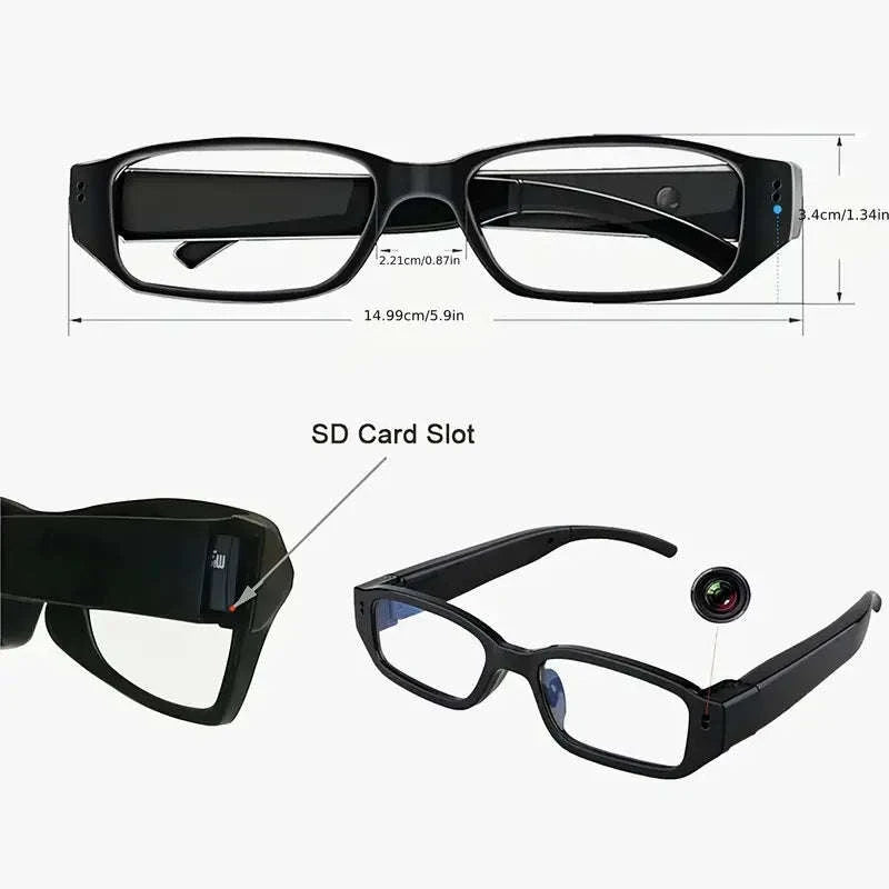 Portable 1080P HD Mini Glasses Camera-Glasses A