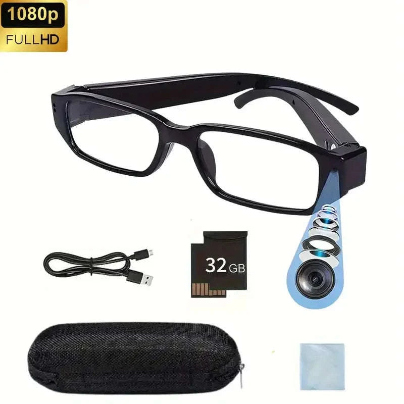 Portable 1080P HD Mini Glasses Camera-Glasses A