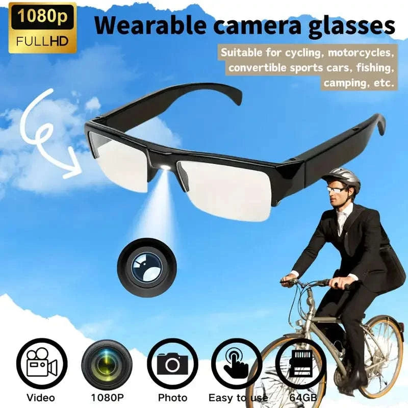 Portable 1080P HD Mini Glasses Camera-Glasses A
