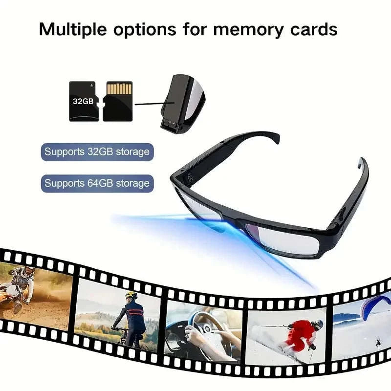 Portable 1080P HD Mini Glasses Camera-Glasses A