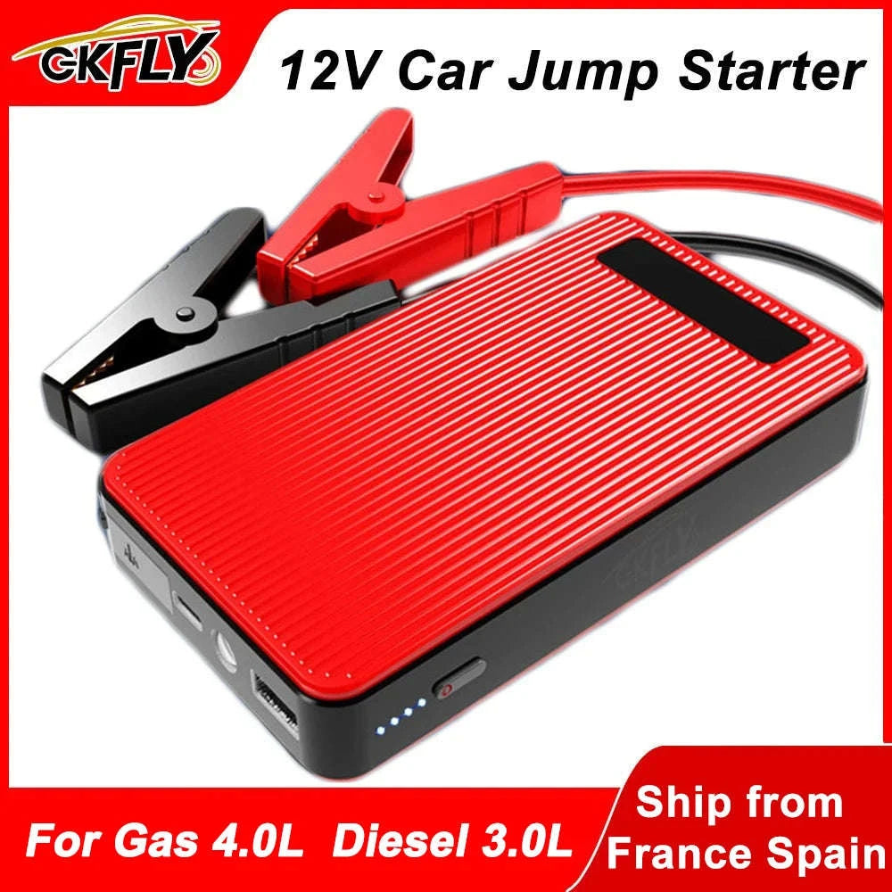 Portable 1200A Car Battery Jump Starter and Power Bank-2000A Red / Russian Federation