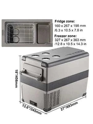 Portable 12V Car Refrigerator Freezer with Fast Cooling -20℃ to 50℉-CZECH REPUBLIC / 15L