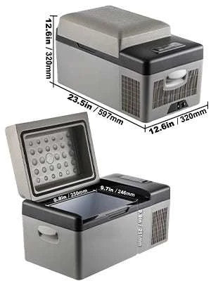 Portable 12V Car Refrigerator Freezer with Fast Cooling -20℃ to 50℉-CZECH REPUBLIC / 15L