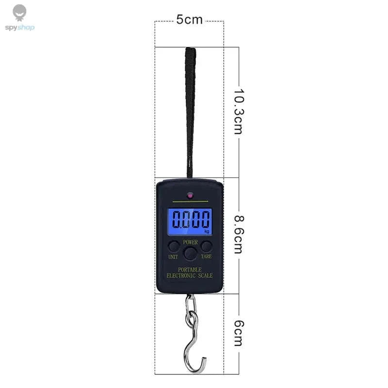 Portable 40kg Hanging Digital Scale-black