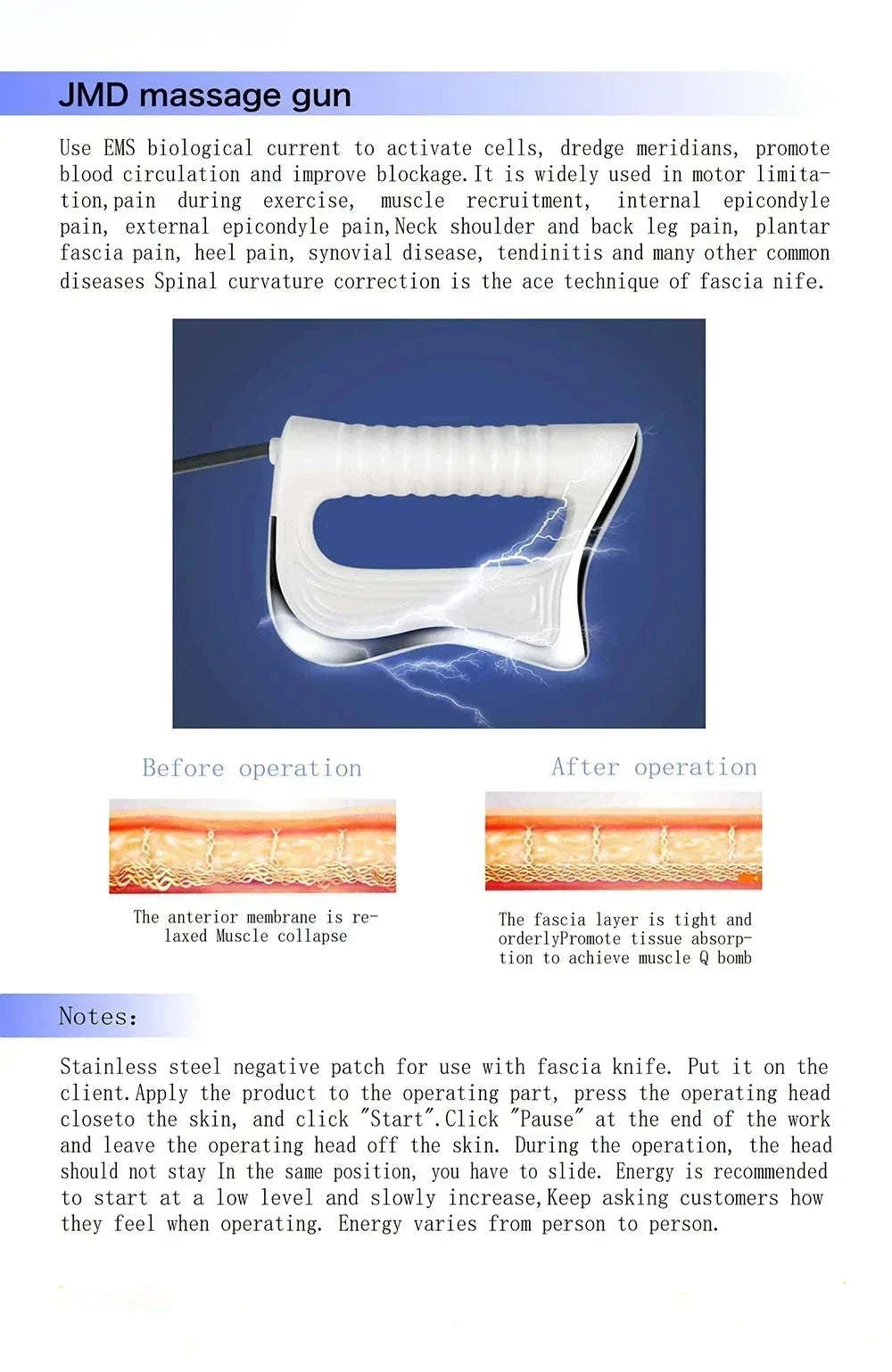 Portable 448kHz RF Tecar Therapy Body Slimming Machine-EU PLUG / Poland