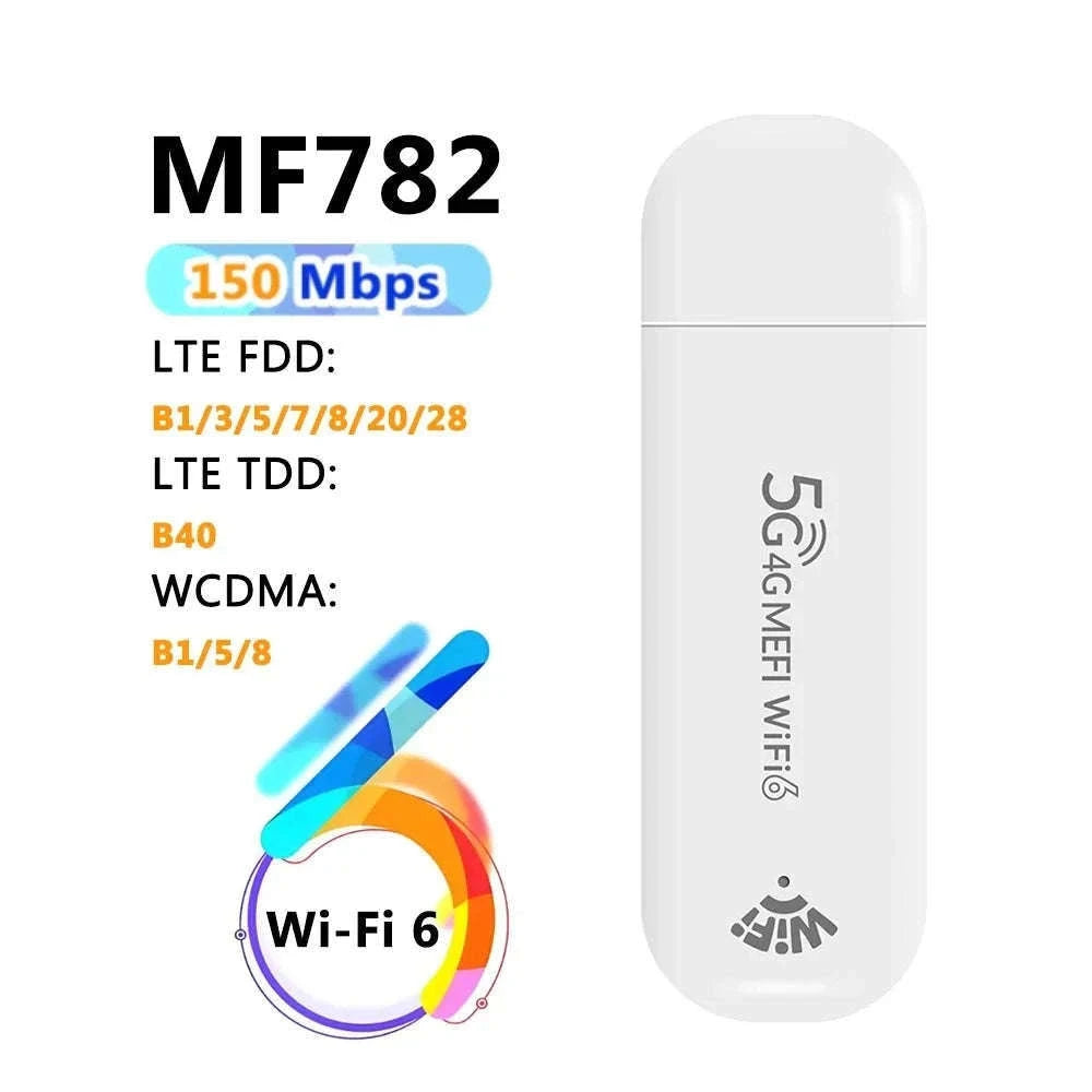 Portable 4G LTE WiFi Router USB Hotspot Modem-MF782D WiFi 6 / China Mainland