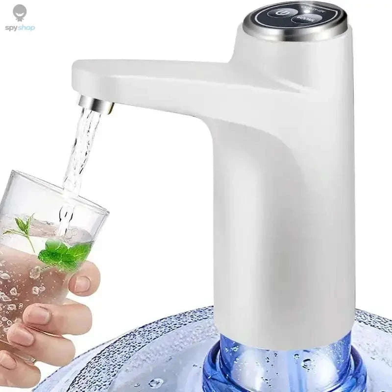 Portable 5‑Gallon Water Dispenser with USB Charging-Dark Grey