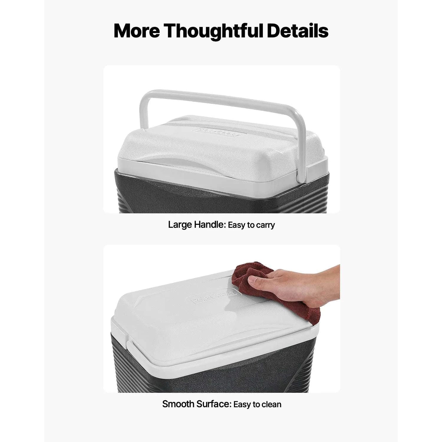 Portable 8.5QT Hard Cooler with 48H Ice Retention & Handle-8.5qt / United States