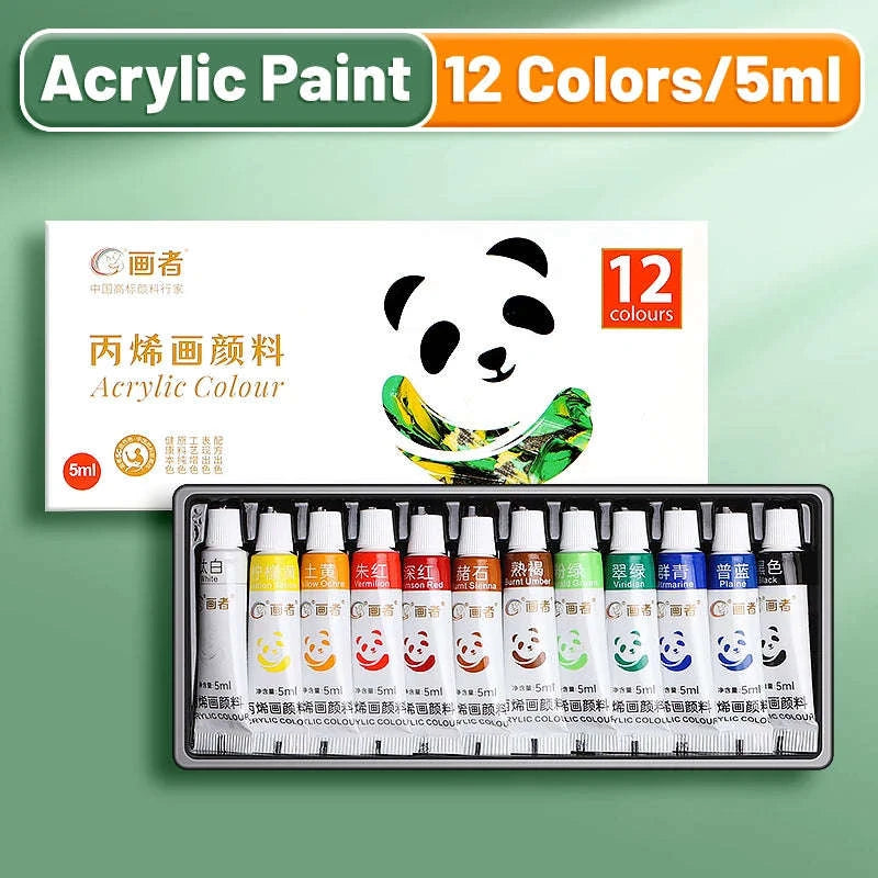Portable Acrylic Paint Set with 12, 18 or 24 Colors-24 Colors / CHINA