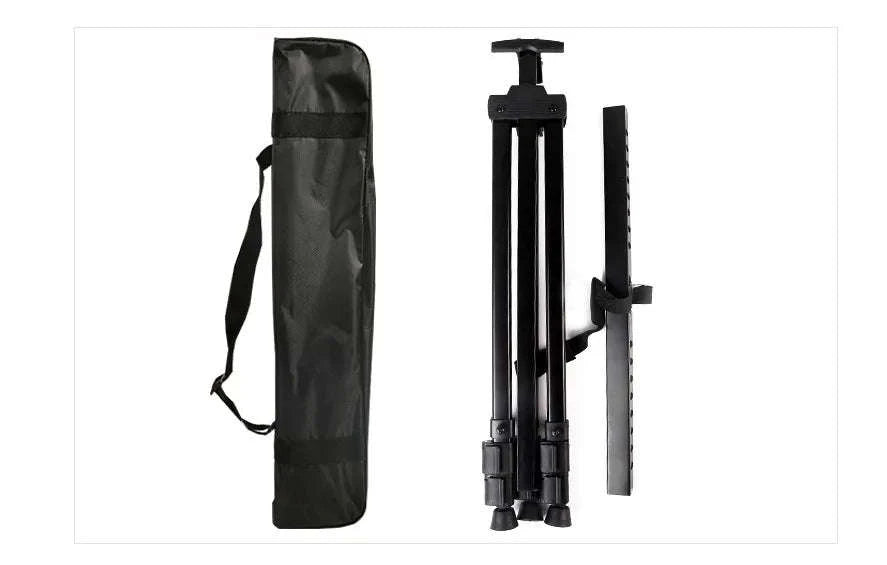 Portable Adjustable Metal Sketch Easel-Black-Iron-Easel