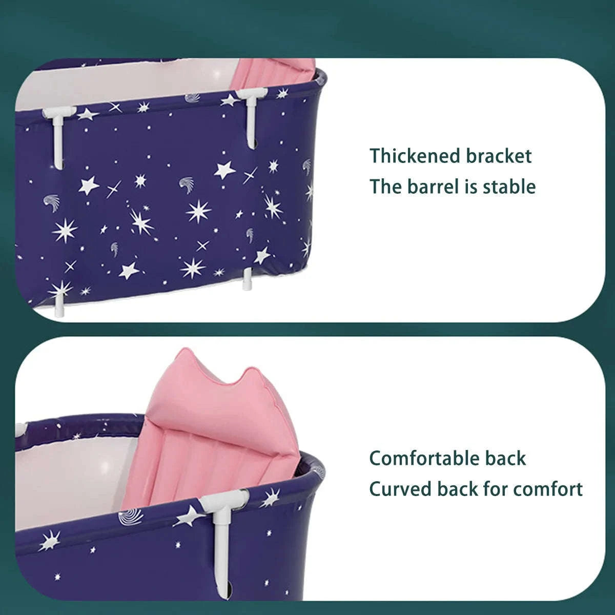 Portable Adult Folding Bathtub with Insulated Design-Square shape / spain