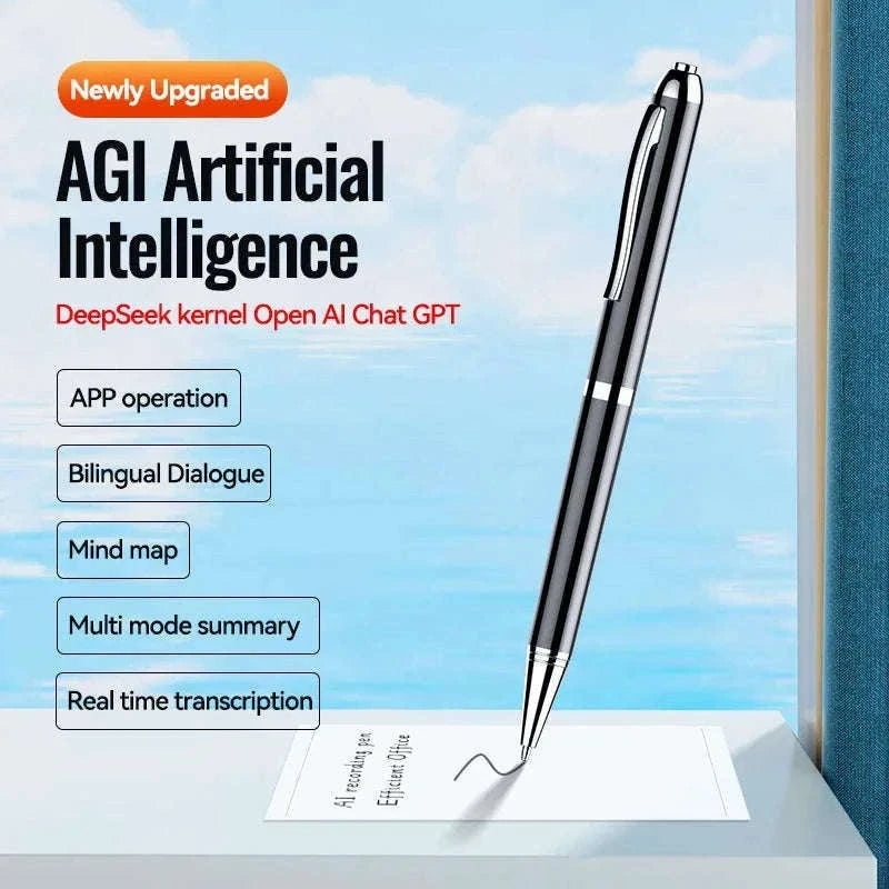Portable AI Voice Recorder Pen With Transcription and Translation-16GB