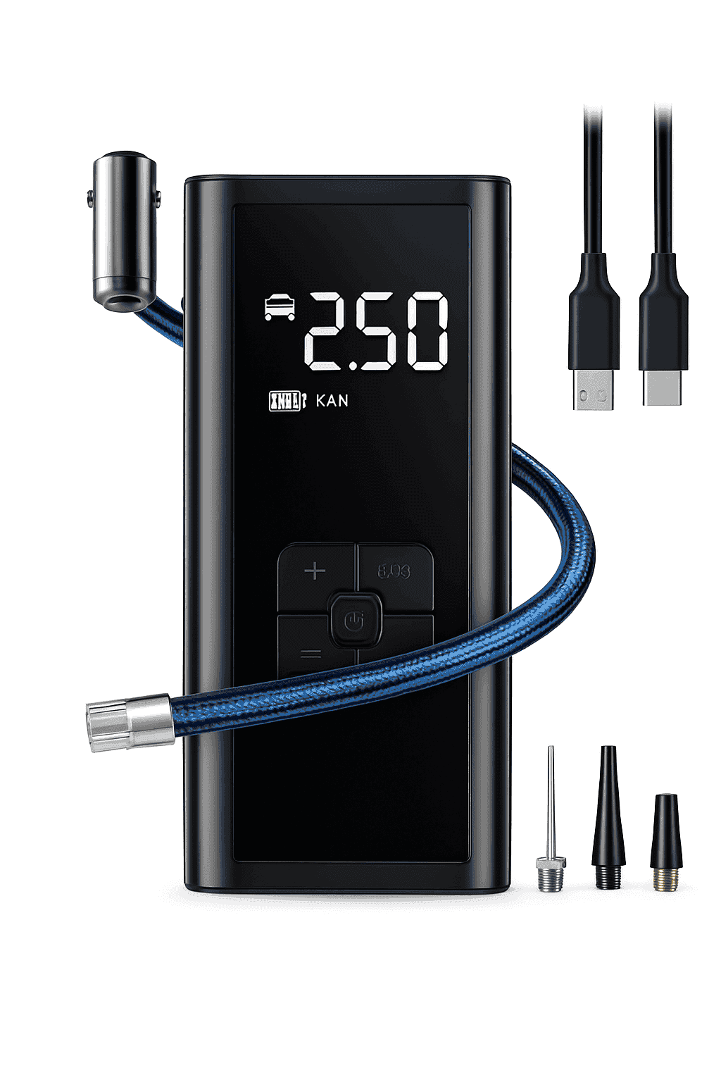 Portable Air Compressor for Car, Bike Tires and Sports Gear-Wireless