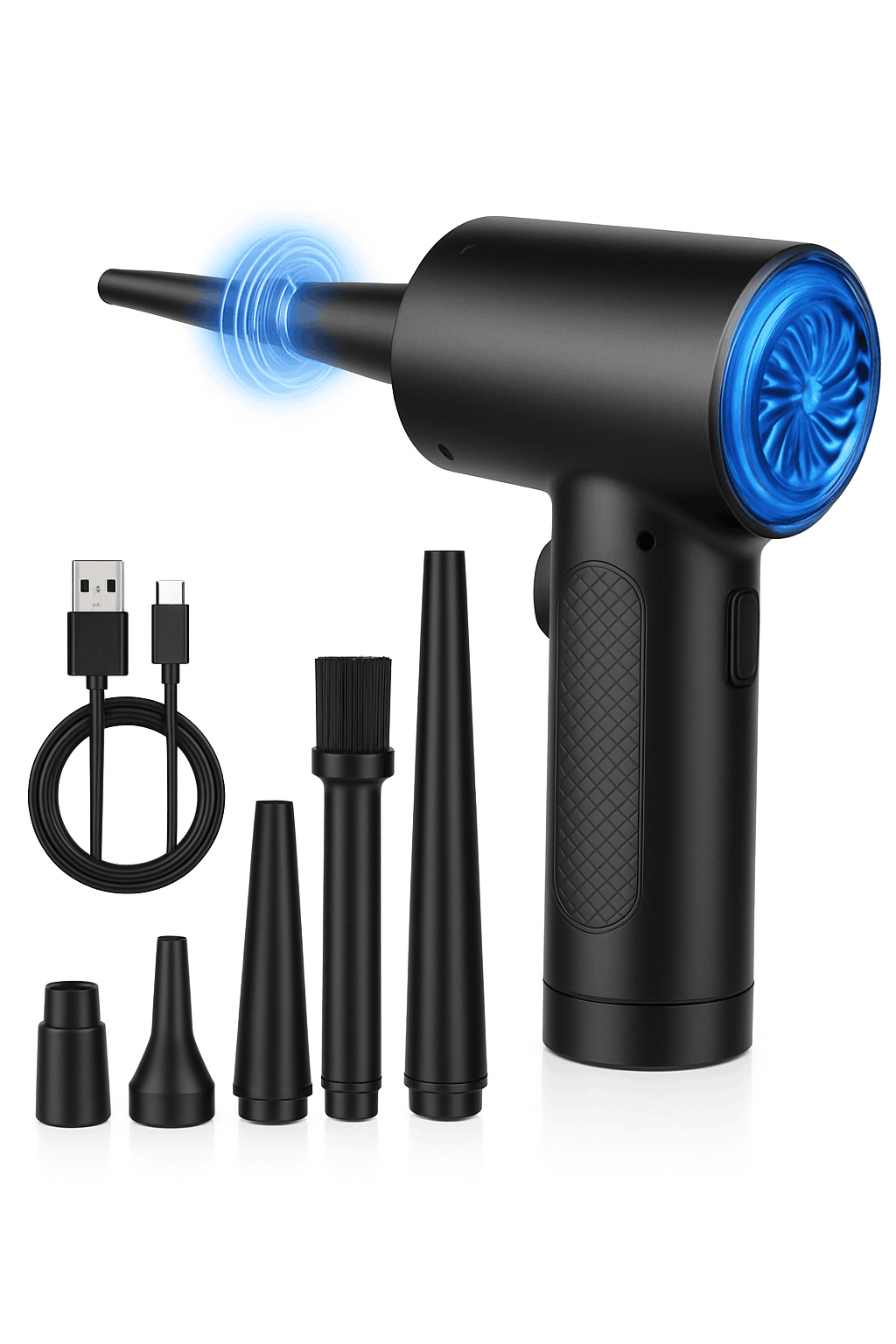Portable Air Duster 51000RPM Cordless Blower with LED-4000 mAh