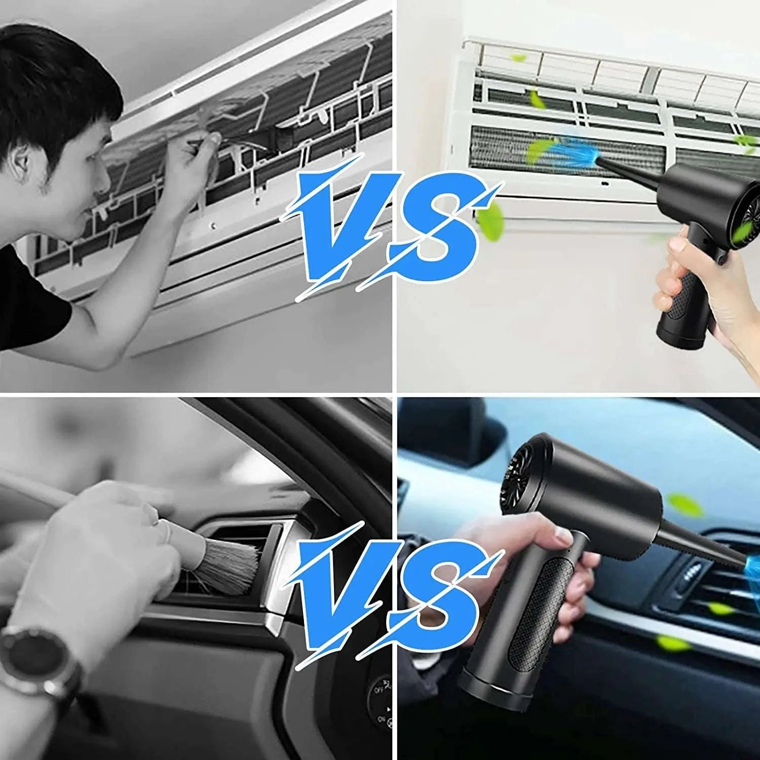 Portable Air Duster 51000RPM Cordless Blower with LED-4000 mAh