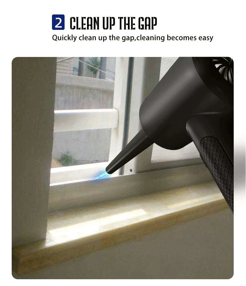 Portable Air Duster 51000RPM Cordless Blower with LED-4000 mAh