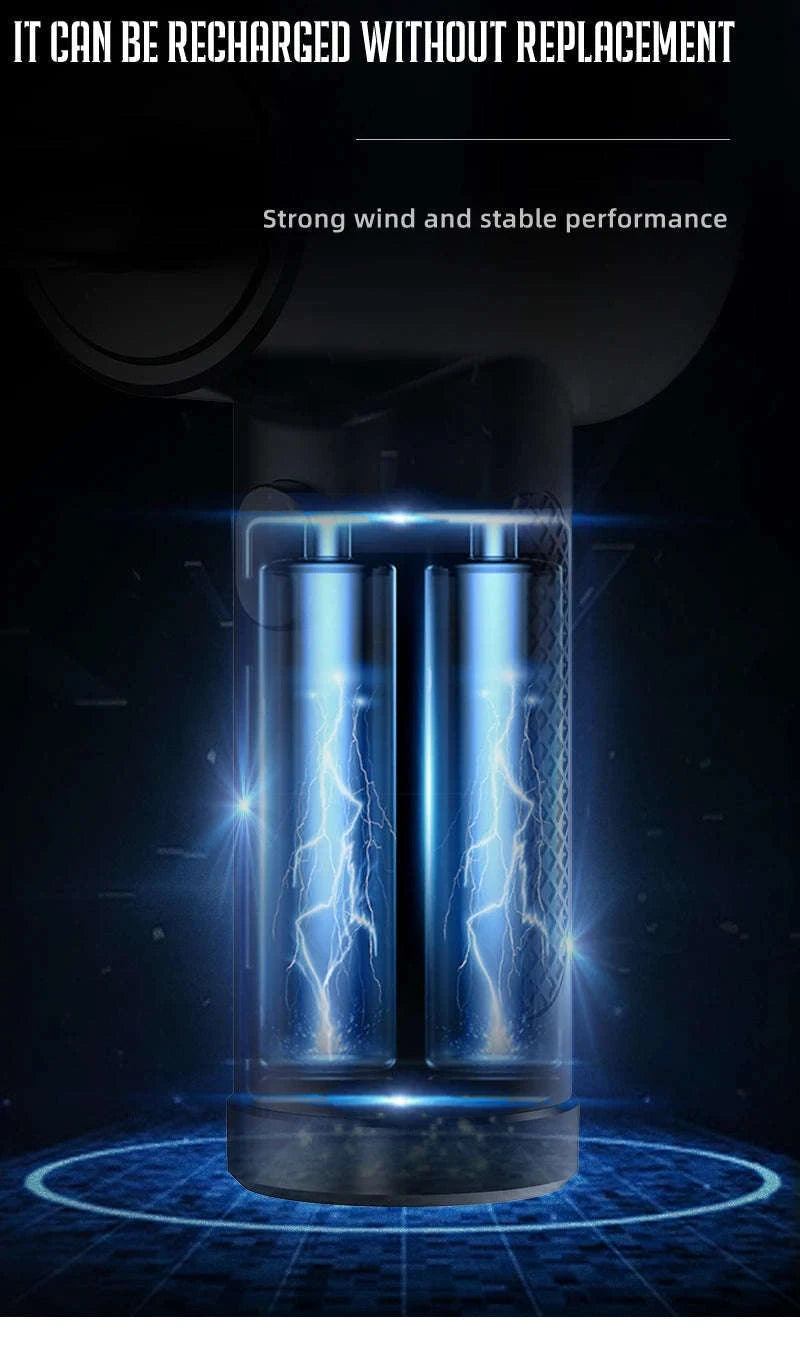 Portable Air Duster 51000RPM Cordless Blower with LED-4000 mAh