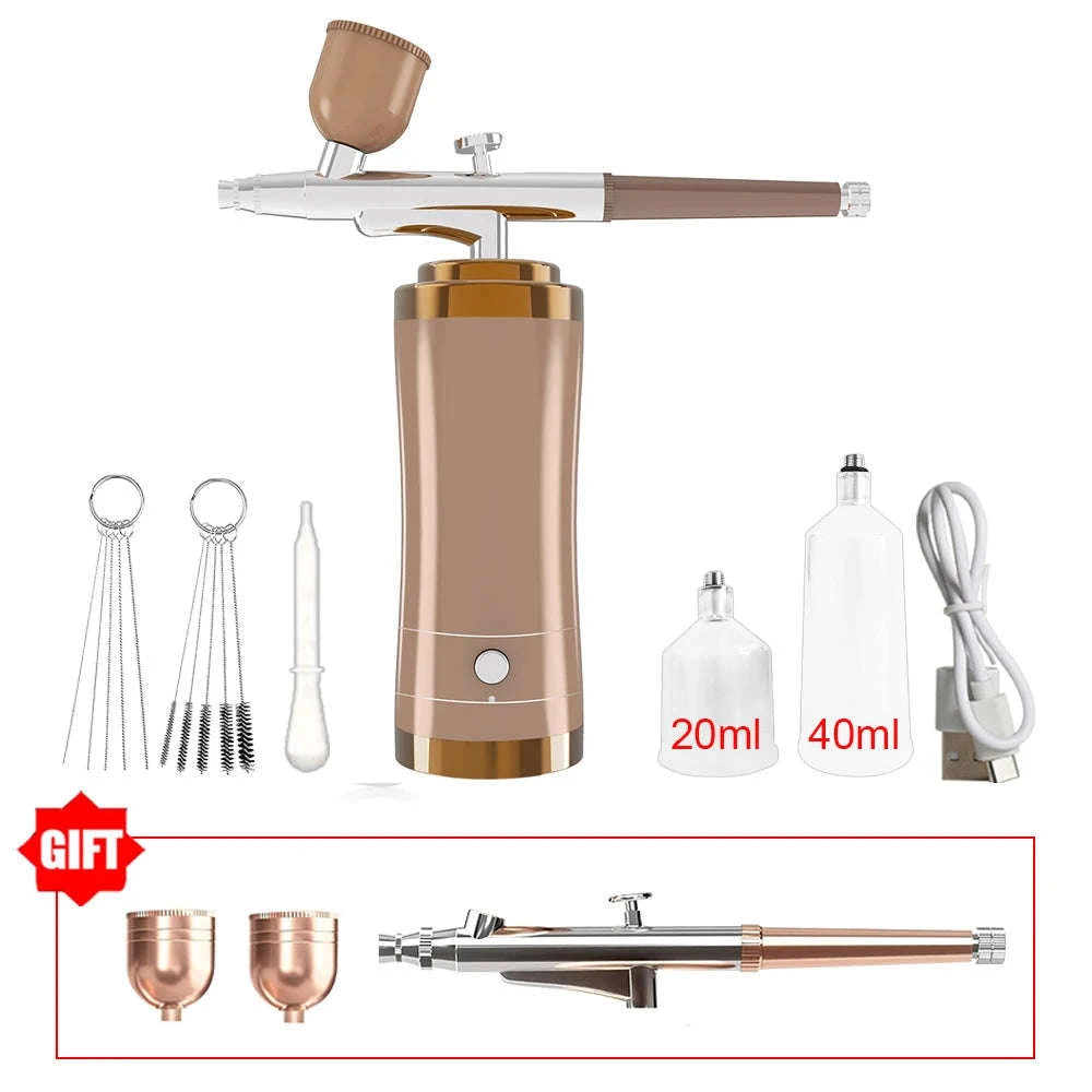 Portable Airbrush Nail Art Compressor-Black