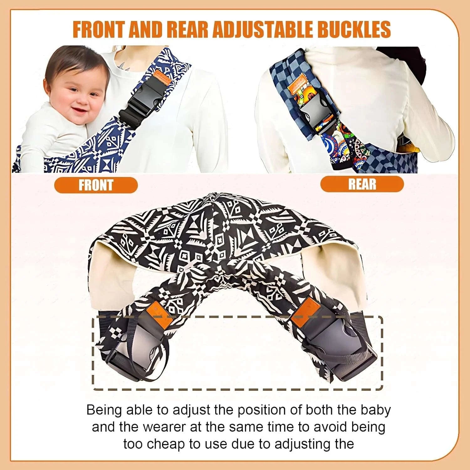 Portable Baby Carrier Wrap Toddler Sling-China Black / CHINA