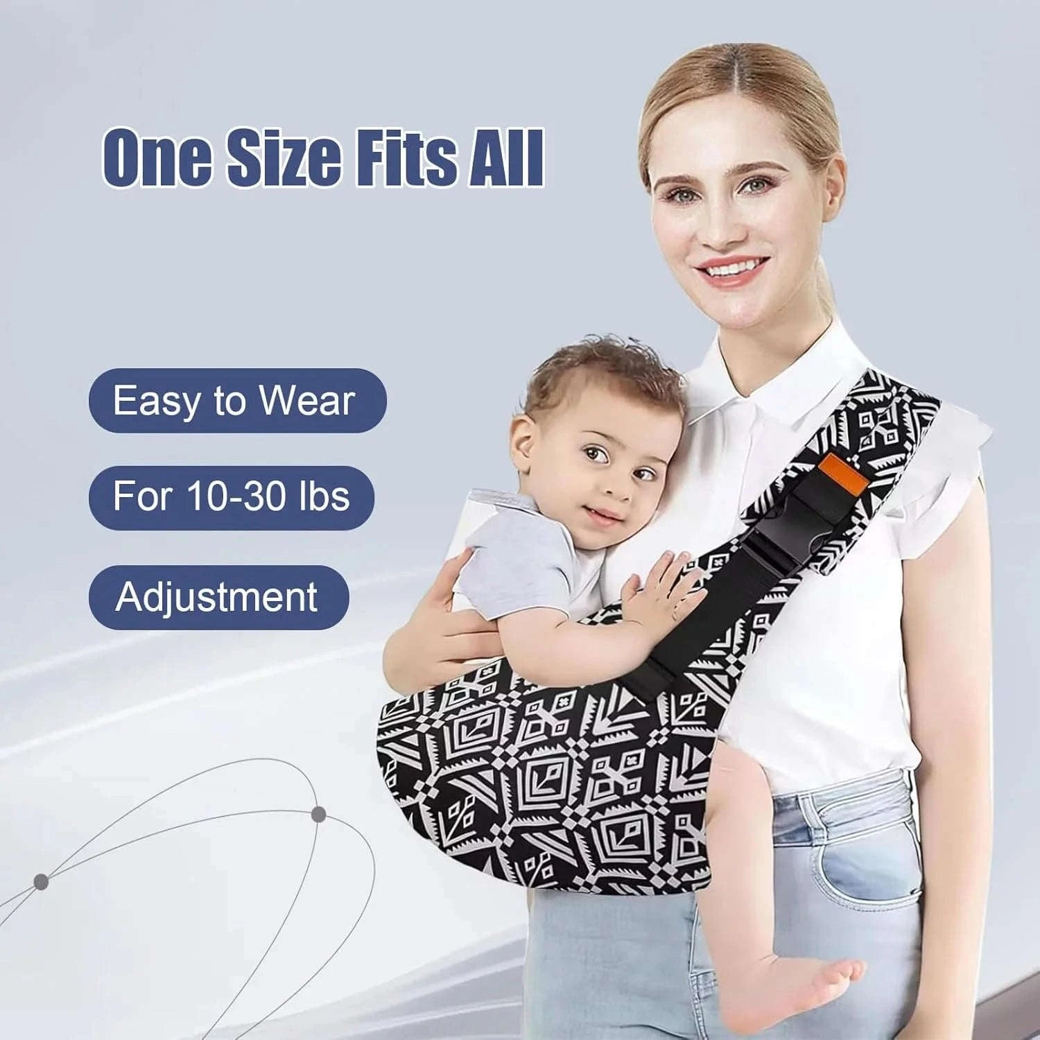Portable Baby Carrier Wrap Toddler Sling-China Black / CHINA