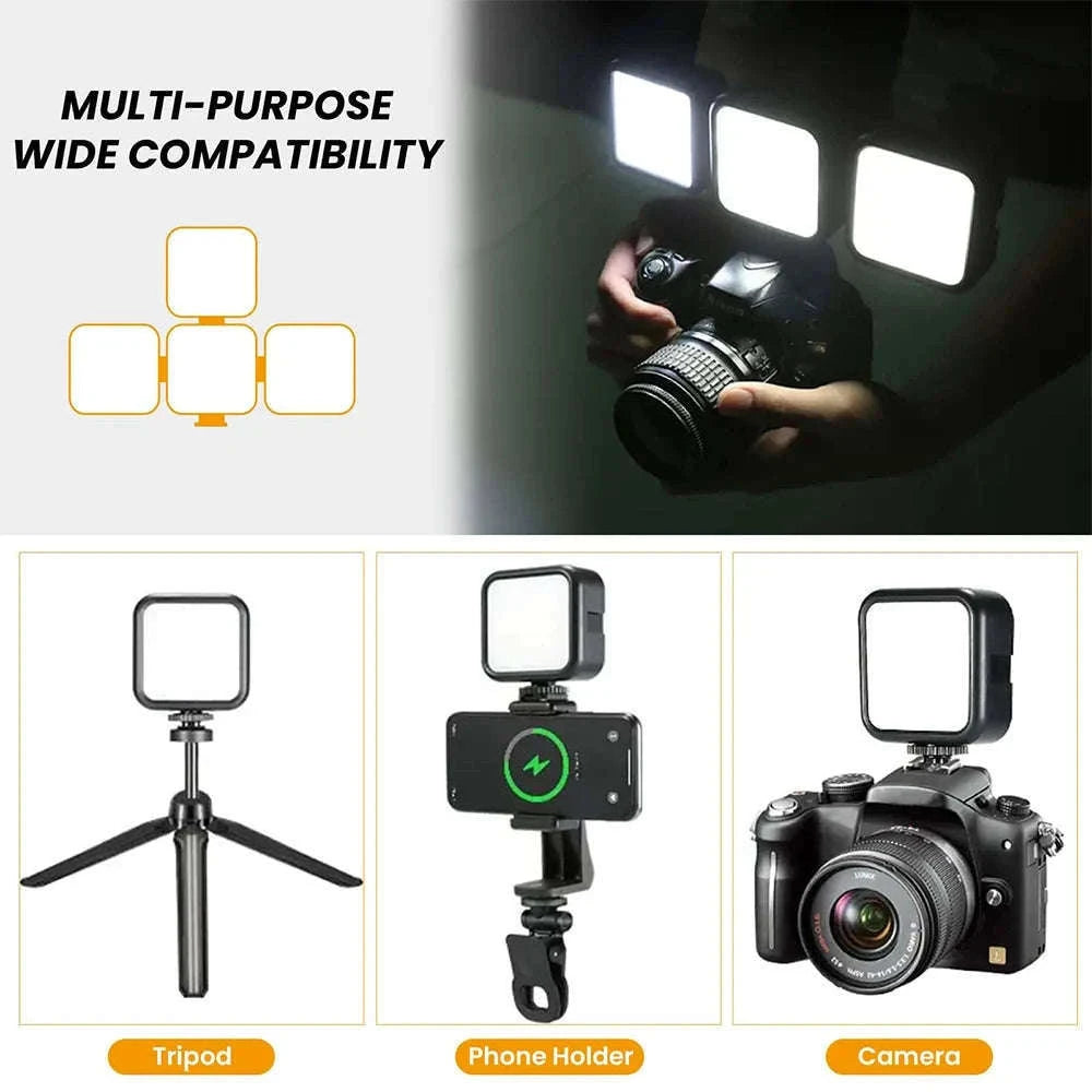 Portable Bi-Color LED Video Light for Cameras and Smartphones-Default Title