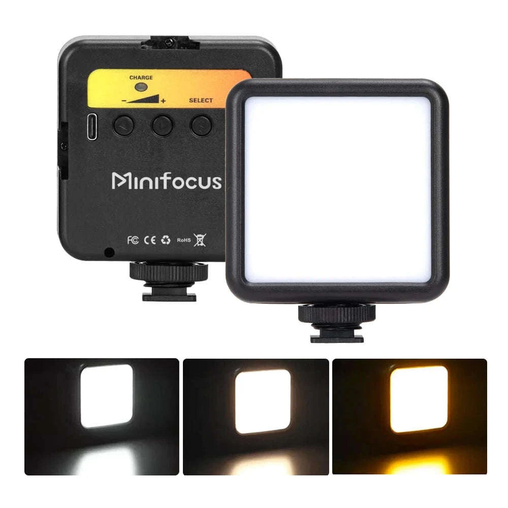 Portable Bi‑Color LED Video Light for Cameras and Smartphones-Default Title