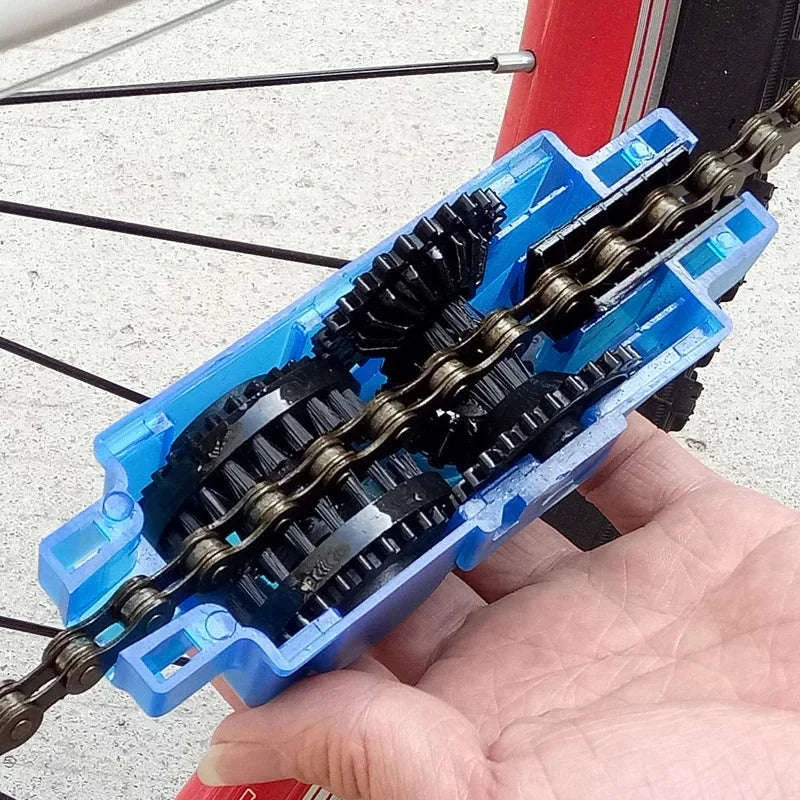 Portable Bicycle Chain Cleaner Bike Brushes Kit-Chain Cleaner